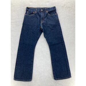 Levi's 517 Jeans Mens 32x29 Bootcut Low Rise Dark Wash Blue Denim Pants Grunge